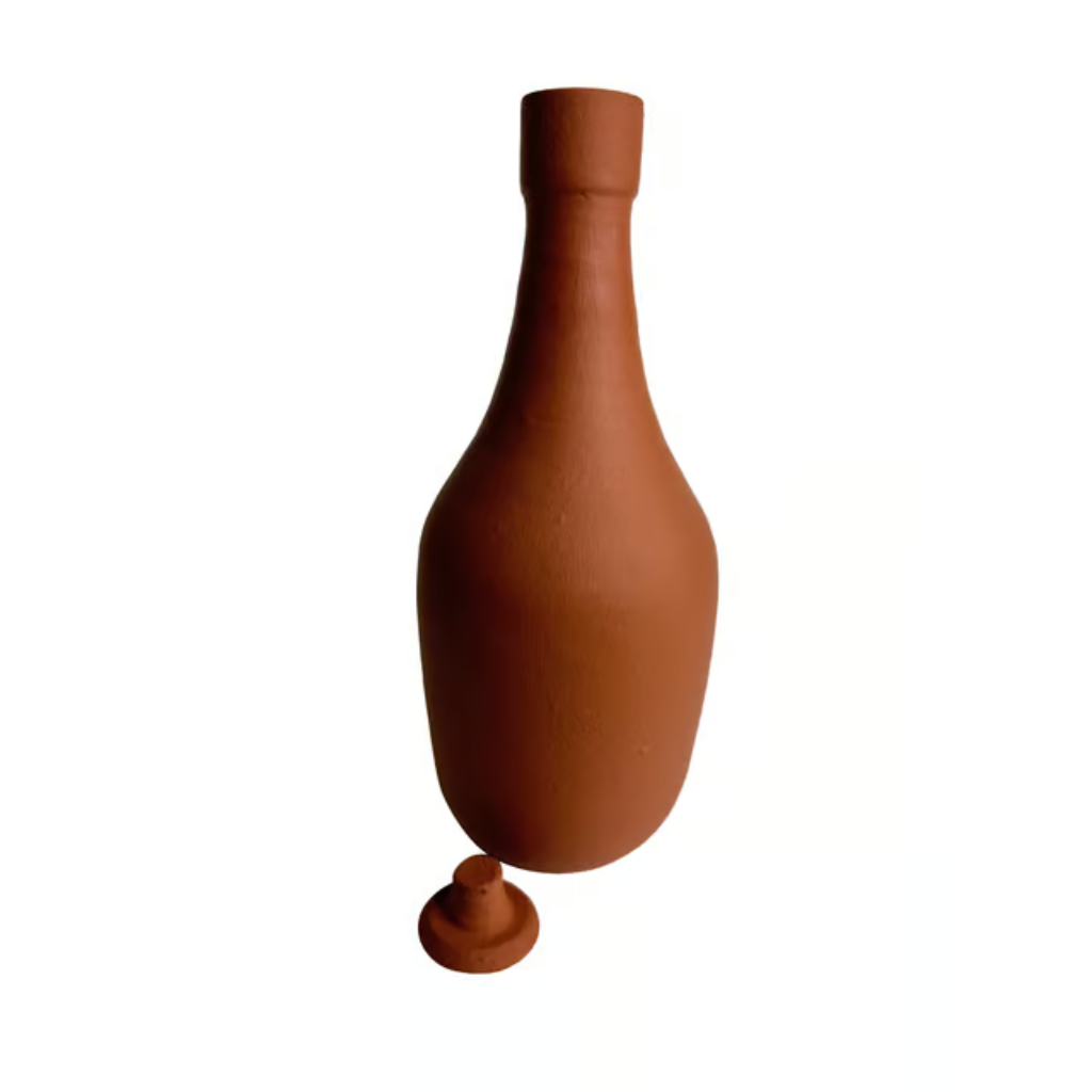 Earthen Clay Water Bottle / Terracotta water bottle