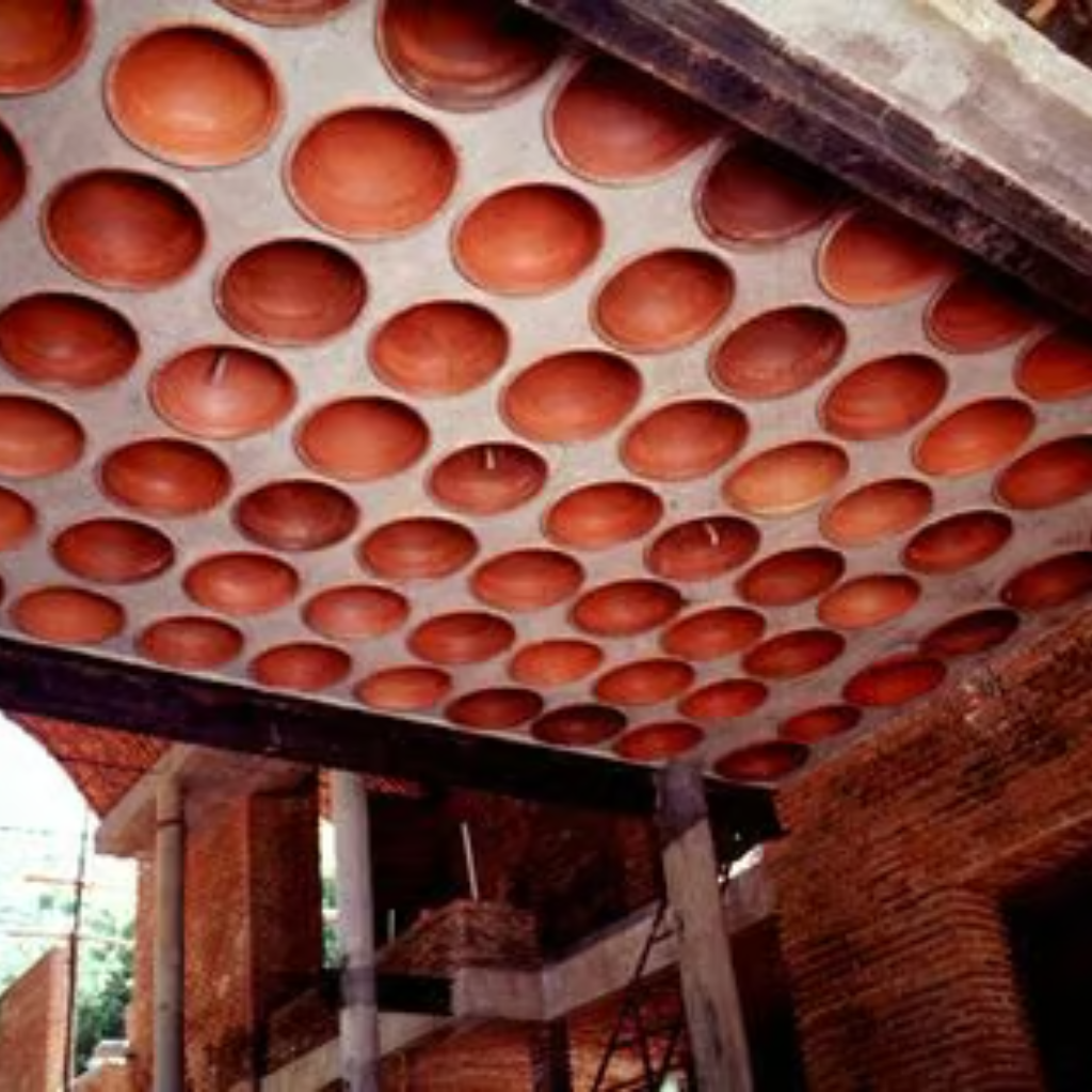 9" Filler slab mud/clay pots