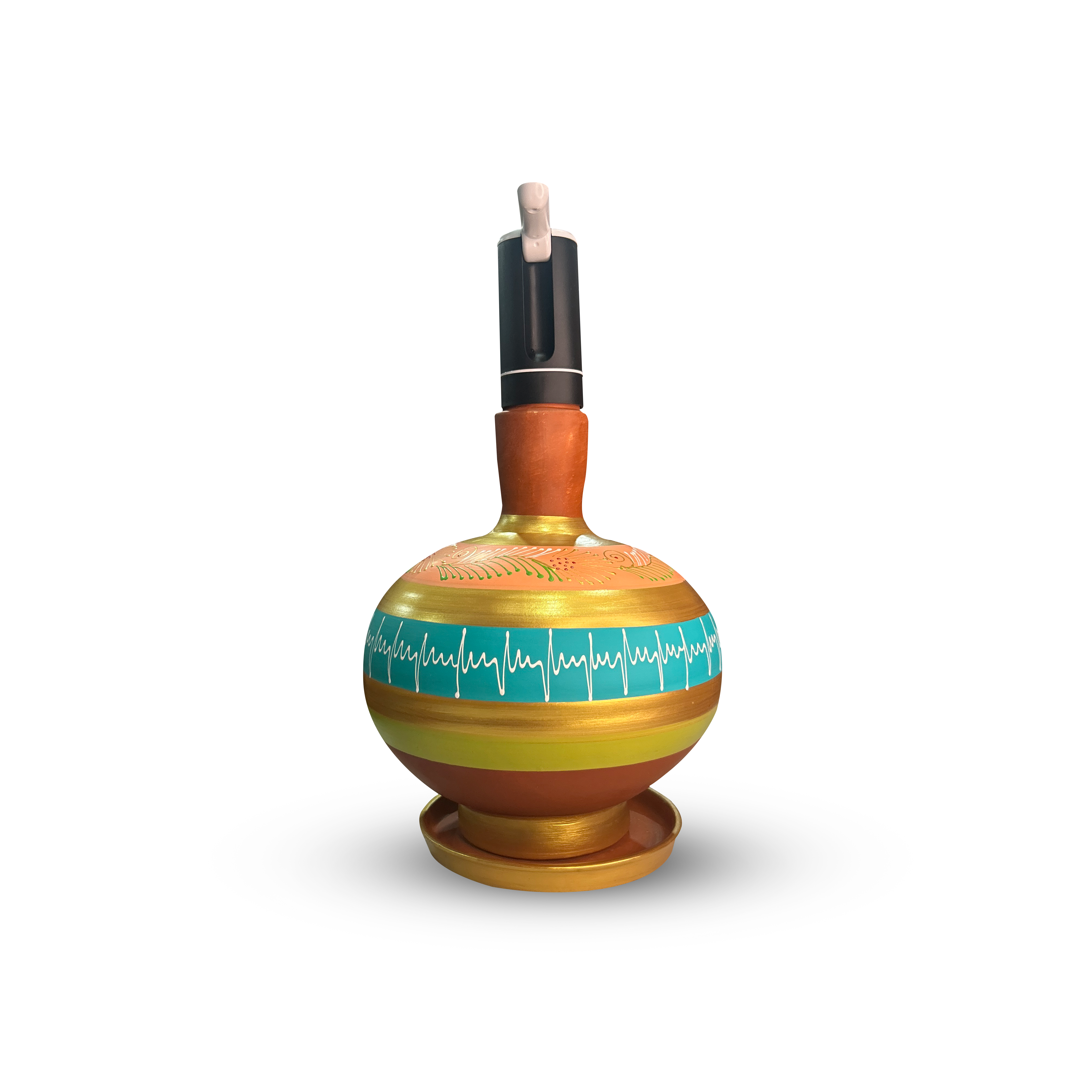 Designer Terracotta Water Dispenser with automatic dispenser machine-7Ltr