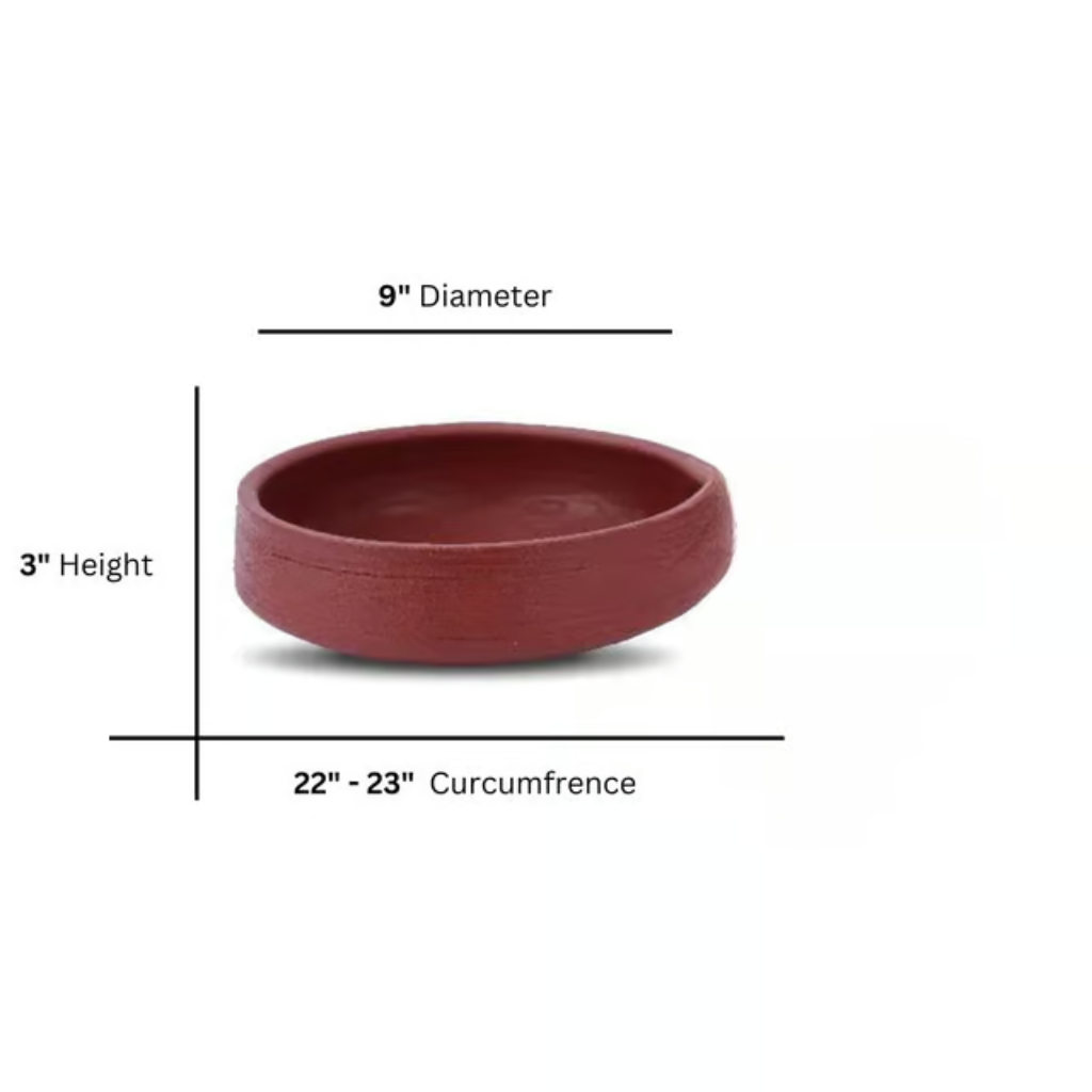 9" Filler slab mud/clay pots
