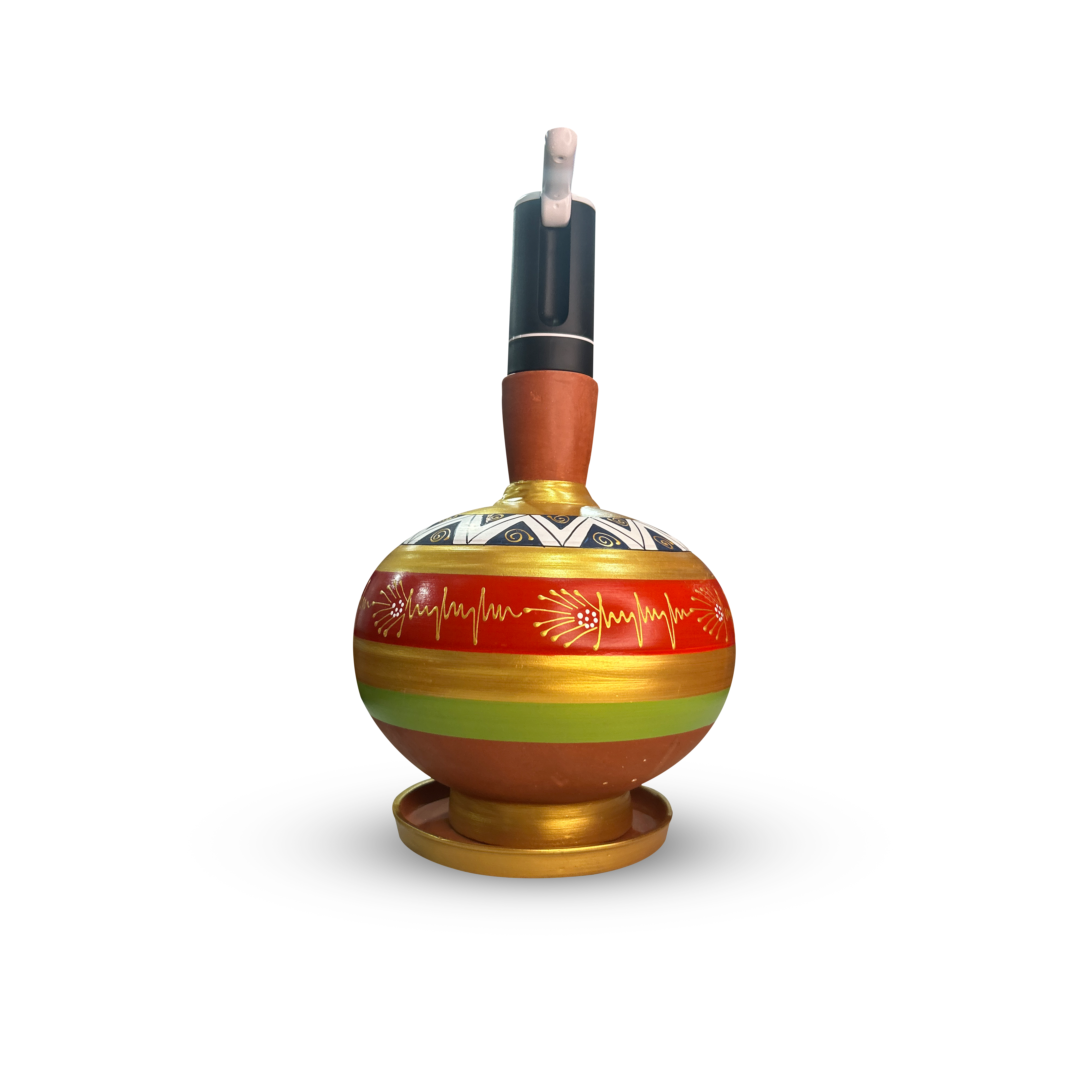 Designer Terracotta Water Dispenser with automatic dispenser machine-7Ltr