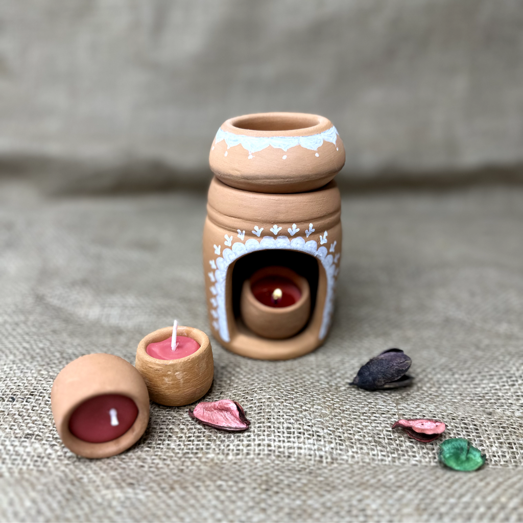 Tea light candle diffuser set - Gift Box