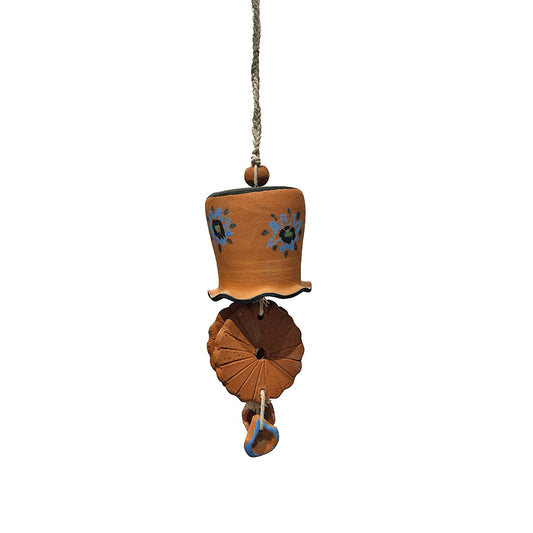 Blue Blossom Terracotta Bell