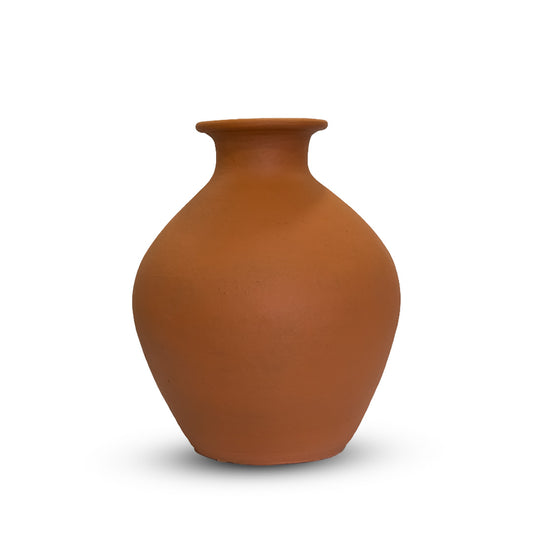 Classic Round Terracotta Pot - Flower Vase
